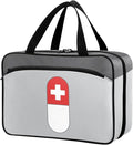 Naanle Pill Organizer Bag Travel Pill Bottle Medicine Organizer Home Storage Medication Bag for Vitamin Supplements, Pill with Cross Empty First Aid Bag for Camping Car, 1.0 Count