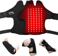 Multi-Functional Red Light Therapy Belt for Neck, Knee, Feet, Hands, etc. 660nm & 850nm Near-Infrared Light Therapy Wrap Devices with Heat for Body, Massager Mat for Pain Relief at Home