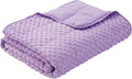 Weighted Blanket for Women and Men, Comfortable and Soft Throw Weighted Blanket with Premium Glass Beads for All Season 10 lbs 48"x72", Purple