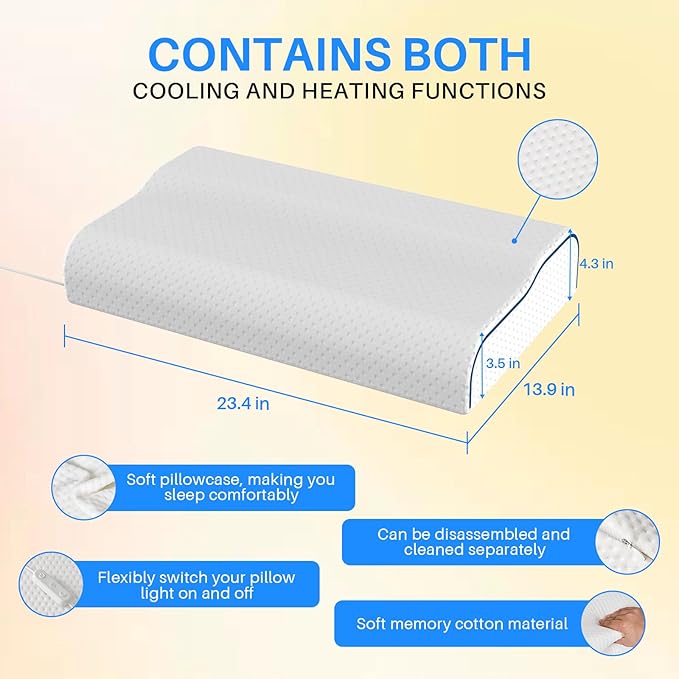 Hopihe Sunrise Pillow, Sound Machine for Sleep with Bluetooth Speaker & Sunset Simulation, Smart Pillow with Wake Up Light, Sunset Lamp, White Noise Machine for Adults Kids