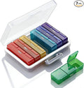 Weekly Pill Organizer 3 Times a Day, 7 Day Pill Organizer with 3 Compartments AM/PM/Night, Colorful Detachable Daily Pill Case 3X a Day, Morning Noon Night Medicine Organizer Box, BPA Free