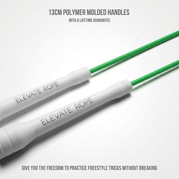 Elevate Rope Professional Beaded Jump Rope - 3m Adjustable, Quality Beads & Poly Cord - For Freestyle, Cardio & Tricks - All Levels & Indoor/Outdoor Use