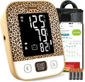 Blood Pressure Monitor Home Use, Blood Pressure Cuff Digital Arm, Blood Pressure Monitor Automatic Cuff 8.7-16.5" Bluetooth App Tracking Irregular Heartbeat Monitoring Brown