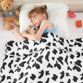 yescool Cow Print Weighted Blanket 5 Pounds Cooling Weighted Lap Blanket, Heavy Blankets, Comfortable Weighted Throw Blanket Gifts for 40-60lbs, 36"x48"
