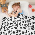 yescool Cow Print Weighted Blanket 3 Pounds Cooling Weighted Lap Blanket, Heavy Blanket for Sleeping, Weighted Throw Blanket Gifts for 20-40lbs,36"x48"