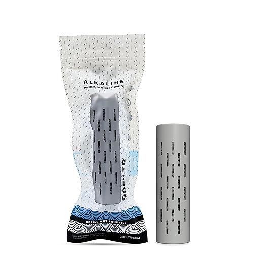 GOFILTR Alkaline Water Infuser - 9.5 pH + Electrolytes for Any Water Bottle/Small Pitcher, 750 Refills / 3 Months, Ionized Mineral Water Infuser (1 Pack)