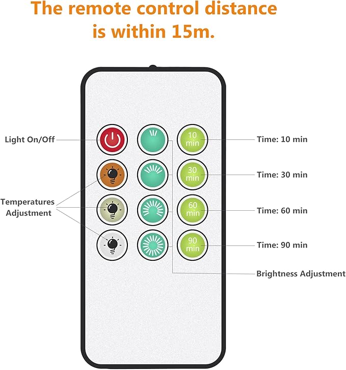 RscCleaner Light Therapy Lamp®, Happy Sun Lamp 10000 Lux with 3 Color Temperatures, Adjustable Brightness,Timer & Memory Function, Happy Sunlight Lamp with Remote Control for Home Office Decoration