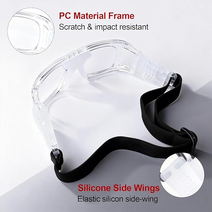 Andux Unisex Sports Glasses Anti Fog Goggles for Basketball Dribbling, Lacrosse, Eye Training LQYJ-01