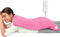 Comfytemp 17''x 33'' King Size Heating Pad for Back & Period, Extra Large Cute Heating Pad XXL, Electric Heat Pad for Neck/Shoulder/Knee, Washable, Pink