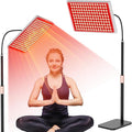 Red Light Therapy for Body and Face, Infrared Light Therapy Lamp 660nm Red Light and 850nm NIR LED Panel Light with Adjustable Stand, Infrared Redlight Therapy Device for Body Use at Home/Office/Gym