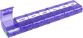 EZY DOSE Weekly (7-Day) Pill Case, Medicine Planner, Vitamin Organizer Box, X-Large Locking Compartments to Secure Prescription Medication and Prevent Accidental Spilling, Color May Vary