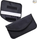 2 PCS Phone Faraday Bags, RFID Signal Blocking Pouch, Anti-Tracking Anti-Theft Car Key Privacy Protection Case, Universal for Most Cars