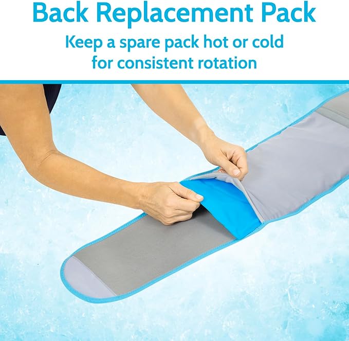 Arctic Flex Gel Replacement Packs - Ice Packs Reusable for Back Ice Brace - Hot and Cold Gel Ice Pack for Injuries, Pain Relief, Swelling - Flexible Therapy Compression Wrap - Athletic, Women, Men