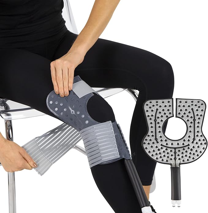 Vive Cold Therapy Machine Replacement Pads for Knee - Flexible Ergonomic Reusable Padding for Ice Cold Therapy - Pain Relief System - Knee Adjustable Device Accessory to Reduce Swelling (Pads Only)
