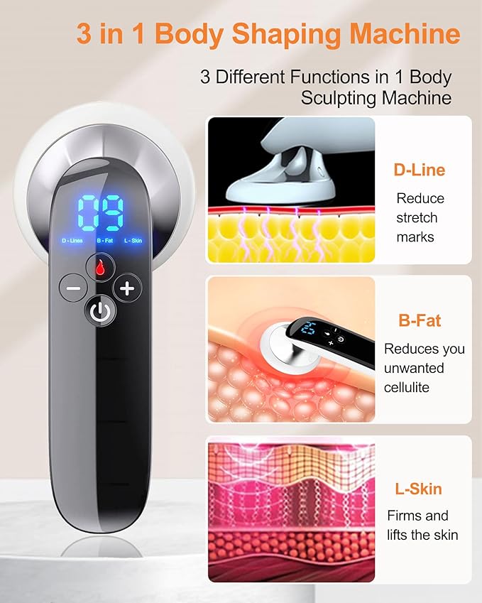 Body Sculpting Machine - Professional Cordless Handheld Body Shaping Massager Tool - Suitable for Belly, Waist, Arms, Leg, Home Tool for Women