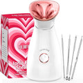 Colorfarm Facial Steamer Nano Ionic: Face Steamer Deep Cleaning Unclogs Pores - Humidifier Hot Mist Home Sauna Spa for Women Men Sinuses Moisturizing