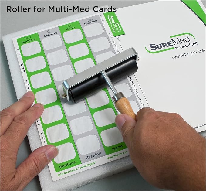 SureMed 31-Day Multi-Med Blister Card Sealing Brayer Roller
