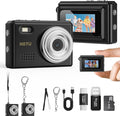 Mini Keychain Digital Camera, Y2K Pocket-Size Mini Camera, 2MP 1080P Small Camera with 32GB Card, Video Recorder with Long Battery Life for Travel, Party and Vlog (Black)