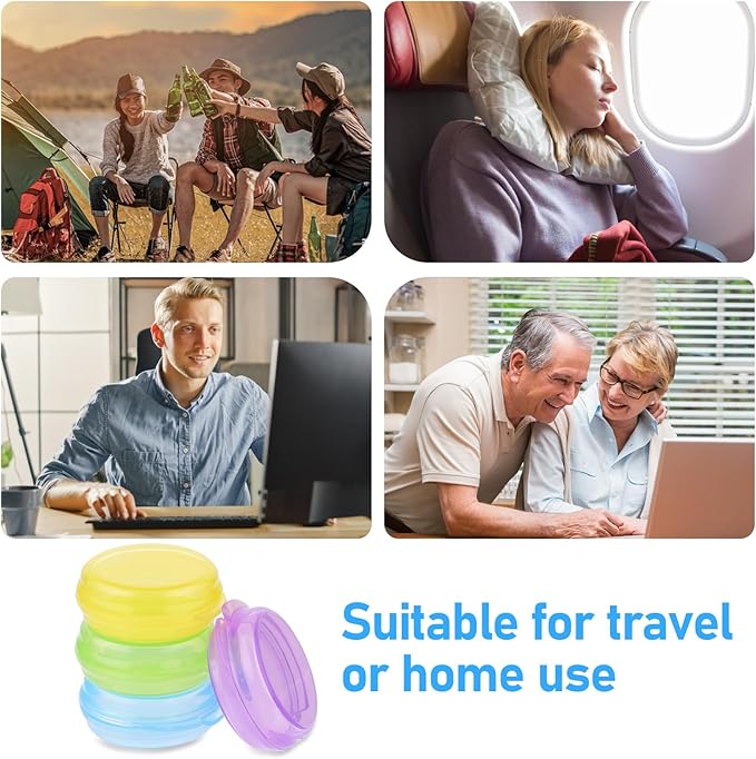 8pcs Small Pill Box Cute Portable Pill Case Travel Pills Organizer Box Medicine Dispenser Earplug Container Vitamin Holder Liver Oil Storage Case for Women Men Pocket Purse Briefcase