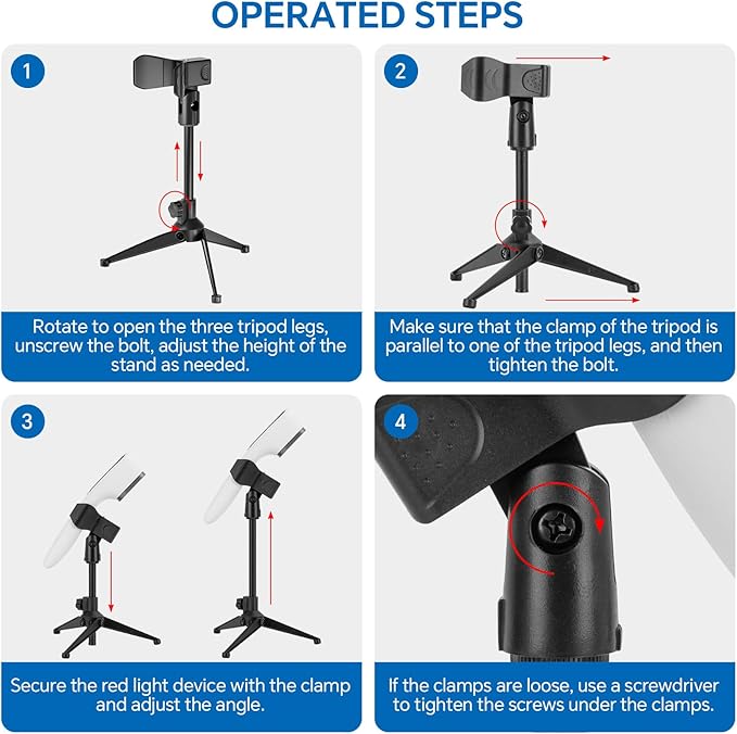 Red Light Therapy Device for Body Pain ReIief with Stand, 6x808nm+12x650nm Handheld Near Infrared Light Therapy with PW Pulsed Wave Model for Human Body Joint Back Knee Muscle