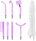 Hi Frequency Facial Care Tool Skin Tonning Device with 7 Electrode Tubes 2 Colors Options Elitzia ETSC640NP (Purple)