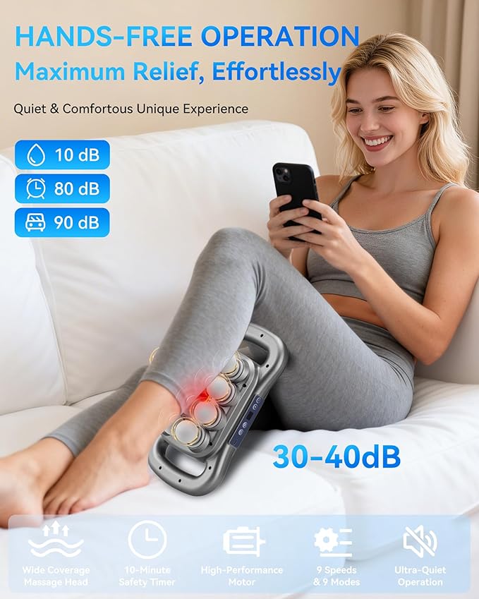 16-Head Massage Gun Set, Deep Tissue Percussion Massager with 9 Modes & 9 Intensities, Handheld Muscle Massager for Muscle Pain Relief in Back, Legs, Shoulders, Foot
