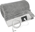 Grounding Blanket 79×55 inch Grounding Mat for Bed Grounding Sheet with Conductive Silver Fiber for Better Sleep, Pain Relief, Helps Anxiety Relief (Gray)