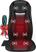Snailax Vibration Back Massager with Heat, Seat Massager with 8 Vibrating Motors & 5 Modes, Chair Massager Cushion, Massage Pad for Chair, Office, Gifts for Mom