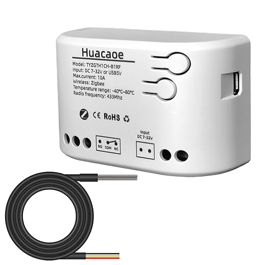 Zigbee 1CH Intelligent Temperature Sensor,High Precision Waterproof Probe Sensor,Wireless Intelligent Monitoring,Tuya app Remote Smart Switch(tuya zigbee hub needed)