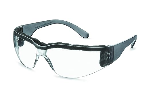 Gateway Safety 46FM79 StarLite Foam-Lined Safety Glasses, Clear Anti-Fog Lens, Clear Temple
