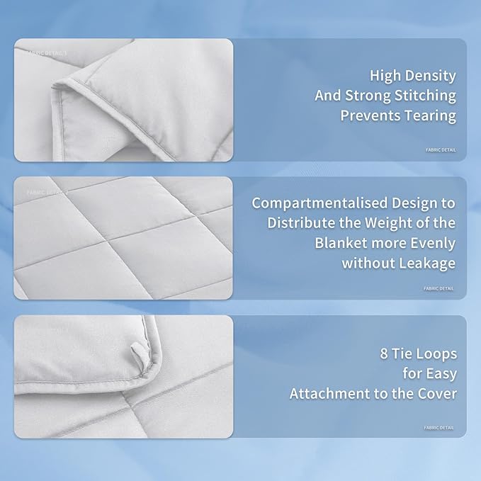 Topcee Weighted Blanket (25lbs 88"x104" Cal King Size) Soft Cooling Heavy Blanket Sleeping, Apply to 240-260 lbs Body, Thick Breathable Blanket with Glass Bead, Easy Care