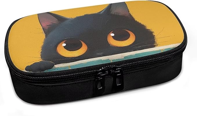 Rnyleeg Insulin Cooler Travel Case Cute Black Cat Reusable Insulin Bag for Travel Diabetic Supplies Storage for Home Medicine Carrying Case Diabetic Care Storage
