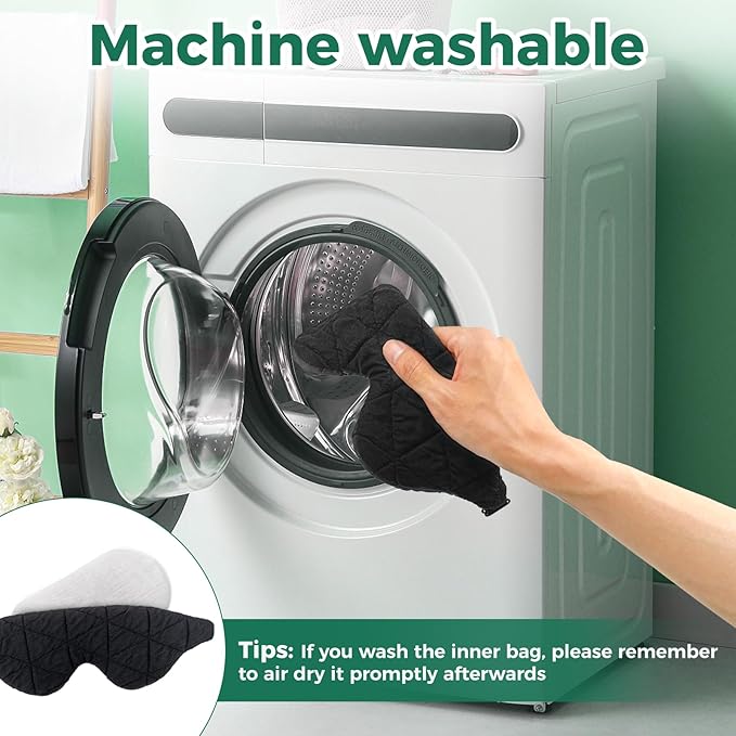 Microwave Activated Warm Eye Compress, Heated Mask for Dry Eyes, Stye Treatment, Relief Eye Fatigue, Moist Warm Eye Compress, Weighted Eye Mask for Sleeping