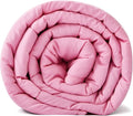 RelaxBlanket Weighted Blanket | 60''x80'',10lbs | for Individual Between 90-150 lbs | Premium Cotton Material with Glass Beads | Pink