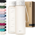 KIVY Slim Water Bottle 50oz with Leakproof Flip Lid [Lightweight & Shatterproof] Fits Backpack & Cupholder for Travel, Sports, School - Extra large water bottle no straw - 1.5 Liter water bottles