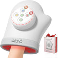 Hand Massager with Heat and Compression for Arthritis Carpal Tunnel,3 Modes, 5 Intensity & 3 Heat Therapy for Hand Wrist Pain and Stiffnes Relief,Timer & Rechargeable,Gifts for Women/Men,White