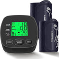 Blood Pressure Monitor for Home Use, Upper Arm Wide Range Cuff Fits Pediatric to Large Adult, Easy to Use Accurate Systolic Diastolic Readings, Includes USB Cable & 4 AAA Batteries