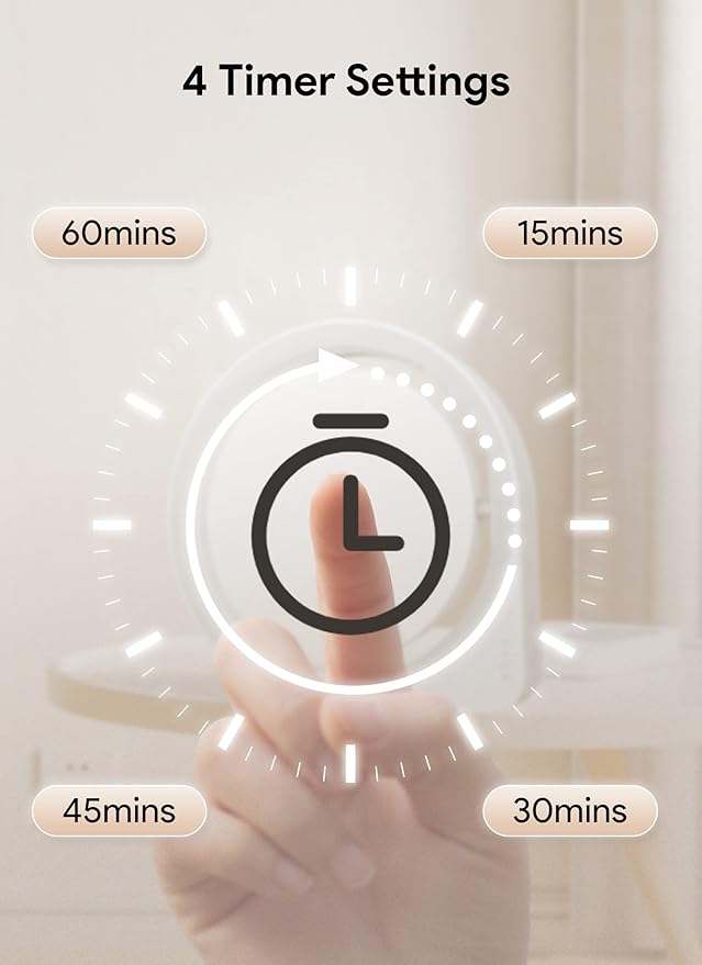 MediAcous 11000Lux Sunlight Lamp, 4 Brightness Levels & Color Temperature & Timer, Daylight Lamp with Memory Function for Home/Office/Decoration