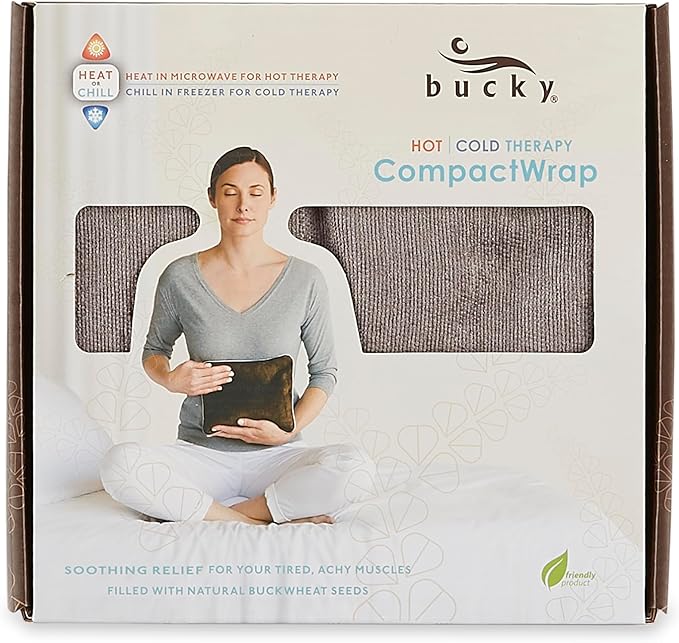 Bucky Hot & Cold Therapy Spa Collection, Compact Wrap, Mocha