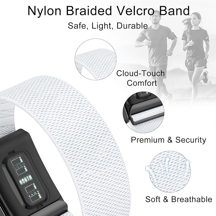 surundo Nylon Sport Band Compatible with Whoop Band 4.0 Strap Men Women with Bumper Case, Breathable Nylon Adjustable Waterproof Replacement Wristbands Straps for Whoop 4.0