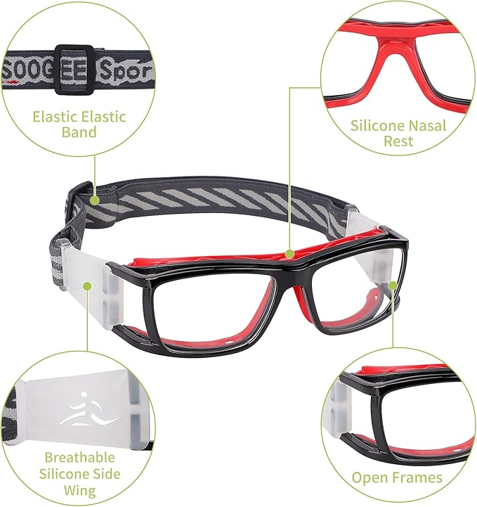 Sport Glasses for Men Women Basketball Football Sport Goggles Anti Fog Shock Collision Wearable Glasses