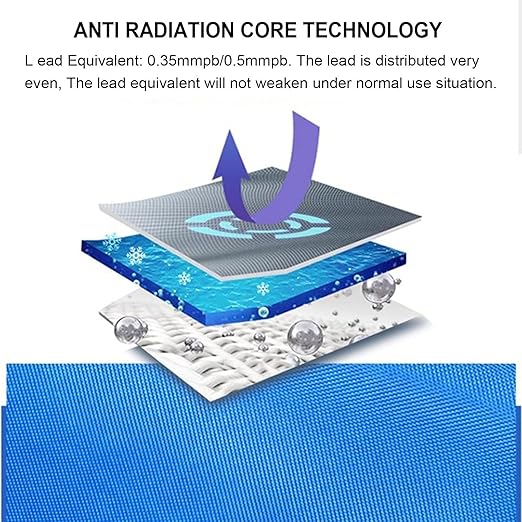 X-ray Protection Thyroid Collar Shield, Lightweight Lead Suit, Radiation Resistant Lead Collar for Dentistry(0.5mmpb)