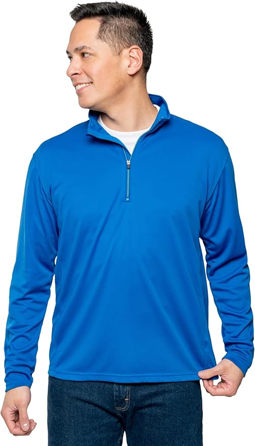 Insect Shield Men's Quarter Zip, with Built-in Insect Repellent