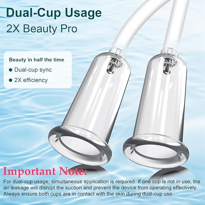 Electric Facial Cupping Set for Face with Dual-cup Usage - 3-In-1 Face Cupping, Gua Sha & Massage Tools for Skin Care - Multifunctional Facial Neck Eye Cuppings Massager for Wrinkle 3 Modes 9 Gears