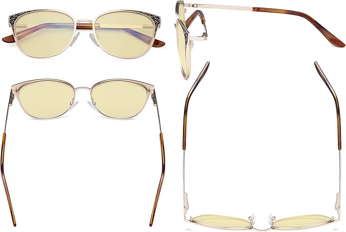 Eyekepper Oversize Butterfly Design Blue Light Glasses - Computer Screen Eyegalsses Women