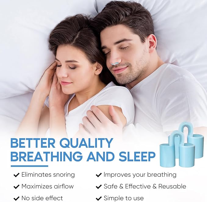 8pcs Anti Snoring Nose Vents Device That Work, Anti Nose Vents for Snoring Devices, Snoring Devices for Men, Nose Opener for Breathing Sleep, Stop Snoring Devices That Work for Men