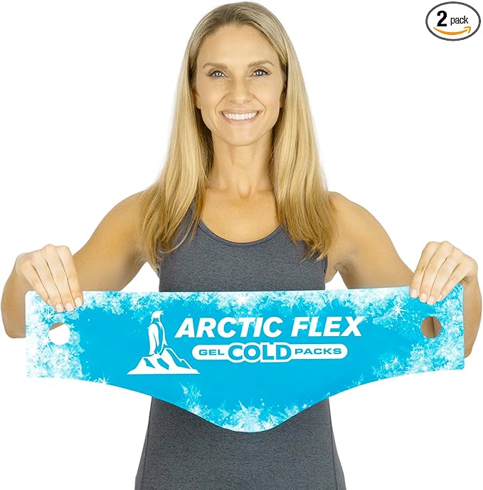 Arctic Flex Gel Replacement Packs - Reusable Ice Packs for Head, Injuries, Pain Relief & Swelling - Flexible Therapy Wrap - Athletic, Women, Men