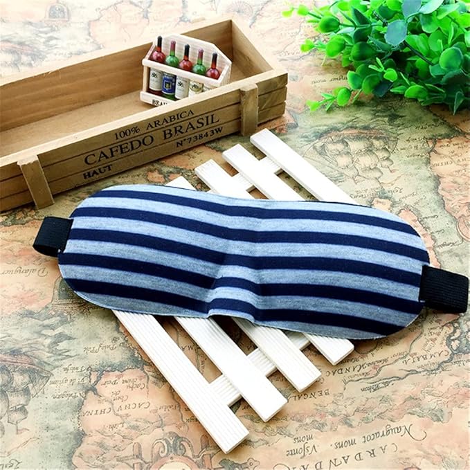 1 PCS 3D Sleep Mask for Women Men Eye Mask for Sleeping Contoured Cup Night Blindfold Mask Block Out Light for Kids Girls and Adult Grey Stripe