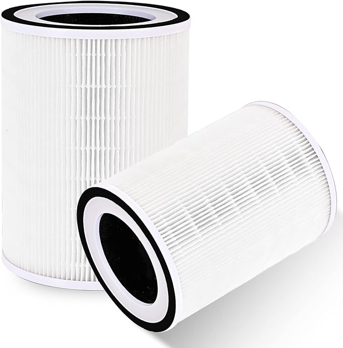 True HEPA KILO Filter 360°3 Stage Replacement Filters Compatible for Afloia KILO/KILO Pro/MIRO/MIRO Pro air purifier, H13 True HEPA filter, 2 PACK