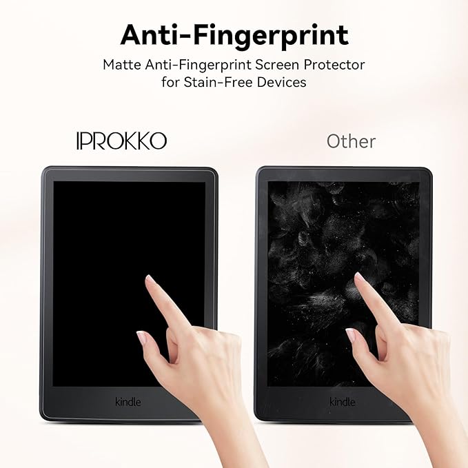 IPROKKO [2 Pack] Anti Blue Light Screen Protector for 6" Kindle 11th Gen 2024/2022 Protective Film, Eyes Friendly Easy Install Anti Glare Kindle Basic Tablet eBook Reader Screen Protector Compatible with Kobo Clara, Kobo Nia, PocketBook